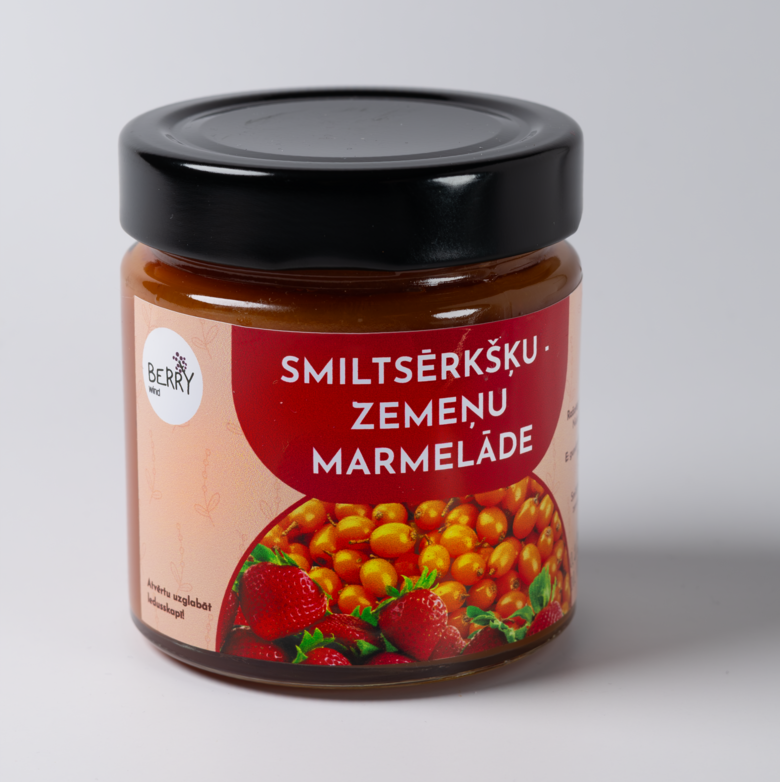 Smiltsērkšķu - Zemeņu Marmelāde 200ml