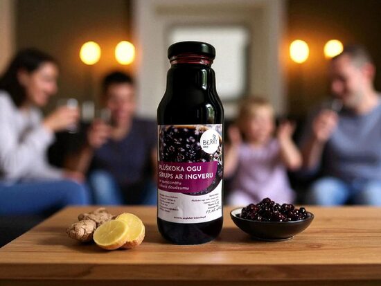 Plūškoka Ogu Sīrups Ar Ingveru 300 ml