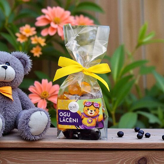 Plūškoka, Dzērveņu, Smiltsērkšķu Želejkonfektes "Ogu Lācēni"