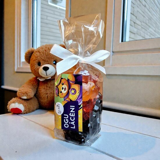 Sea Buckthorn, Elderberry and Cranberry Gummy Candies "Ogu Lācēni" 160g